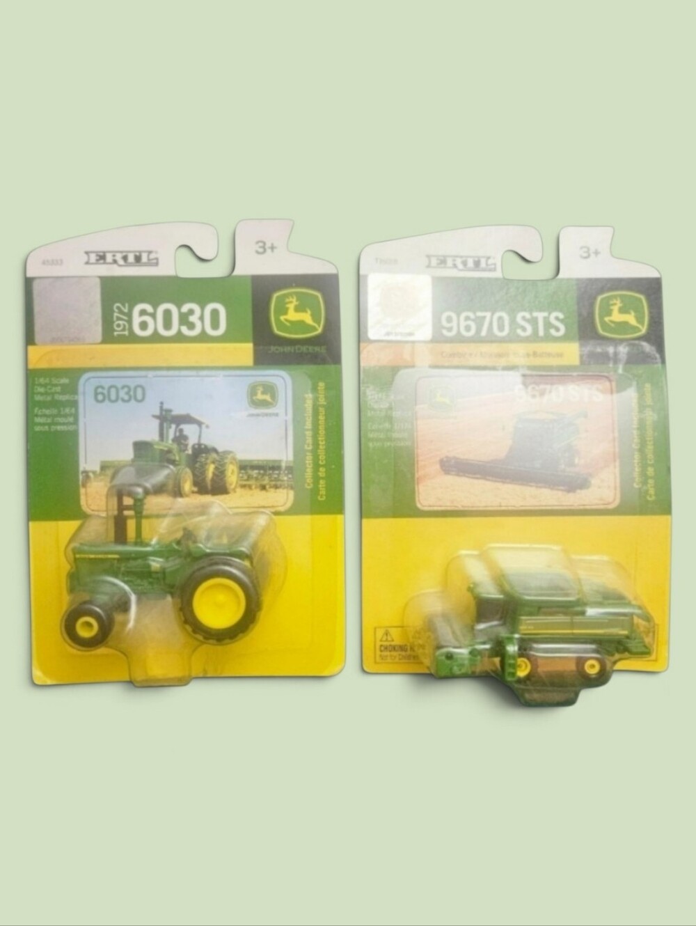 John Deere 6030 Tractor & 9670 STS Combine Pack Farm Set New In Package
